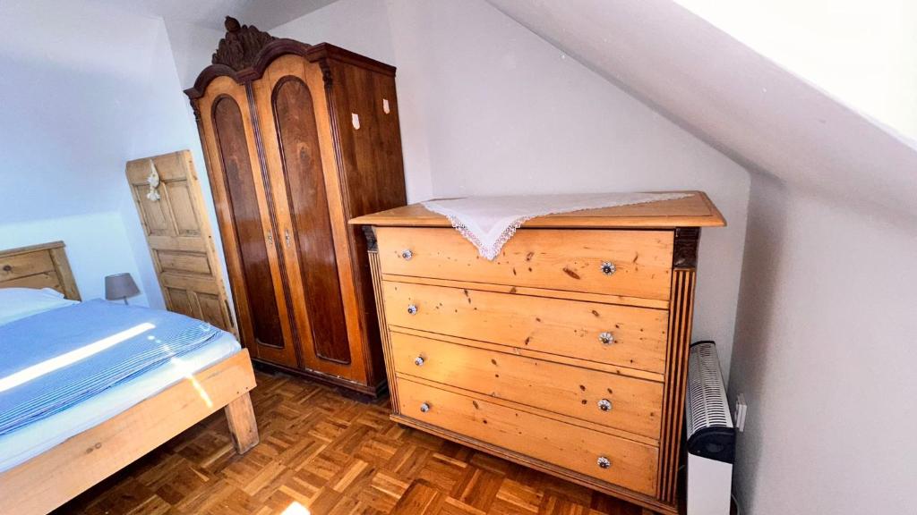 Postel nebo postele na pokoji v ubytování Chaloupka na Zelnicách Ratíškovice