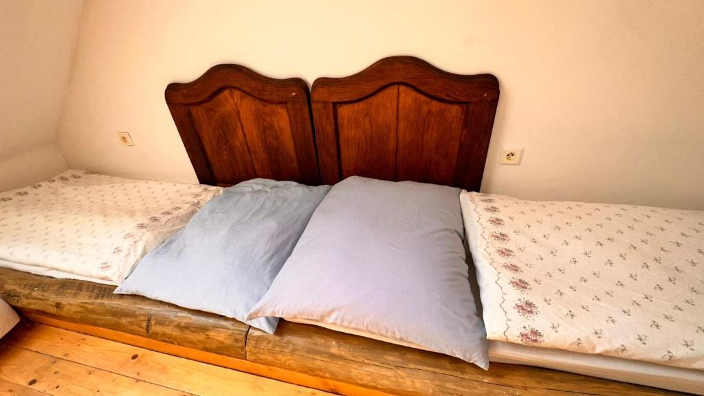 Postel nebo postele na pokoji v ubytování Chaloupka na Zelnicách Ratíškovice
