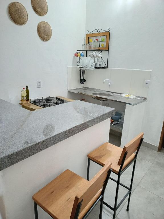 Kuchyň nebo kuchyňský kout v ubytování Timborana Suítes