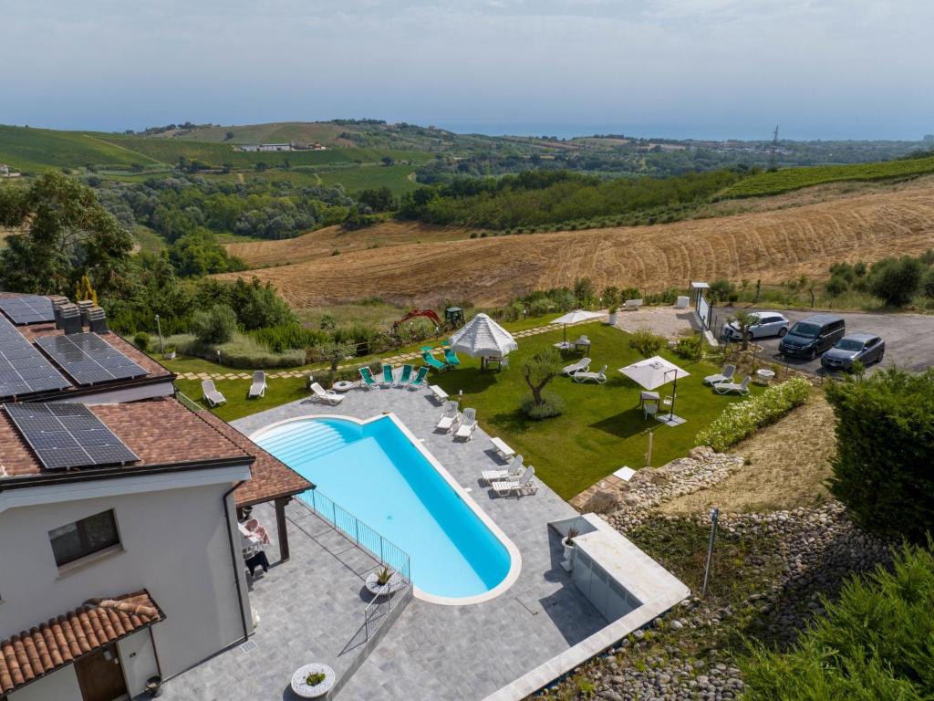 an aerial view of a villa with a swimming pool at Apartment Alba Marina by Interhome in Citta' Sant'Angelo