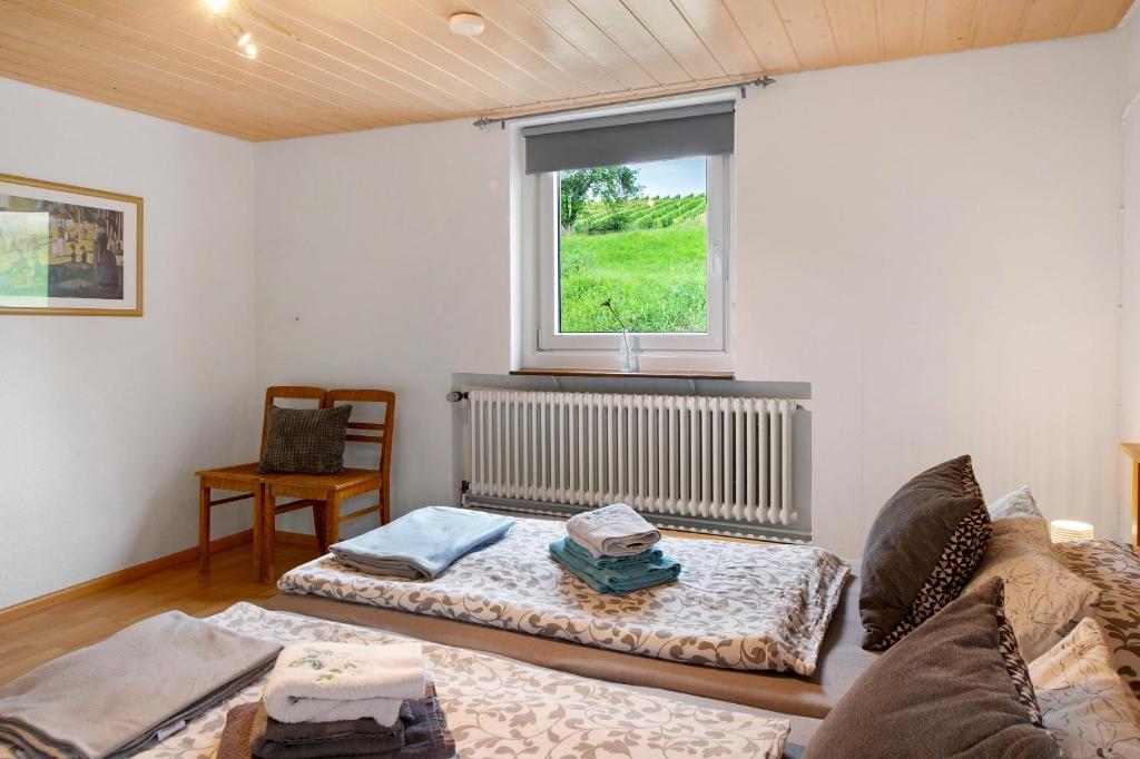 Postel nebo postele na pokoji v ubytování Haus Elfriede