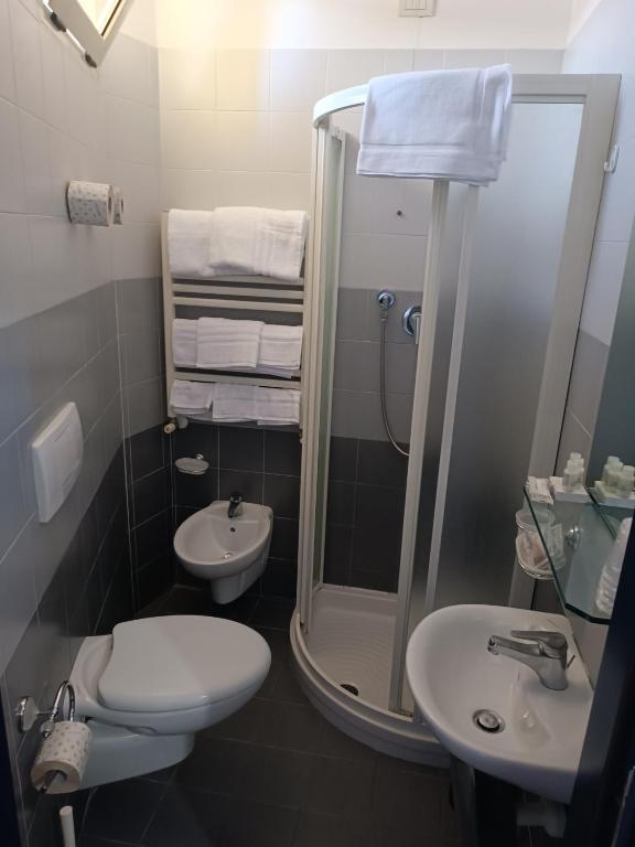 Koupelna v ubytování Hotel Remin Plaza