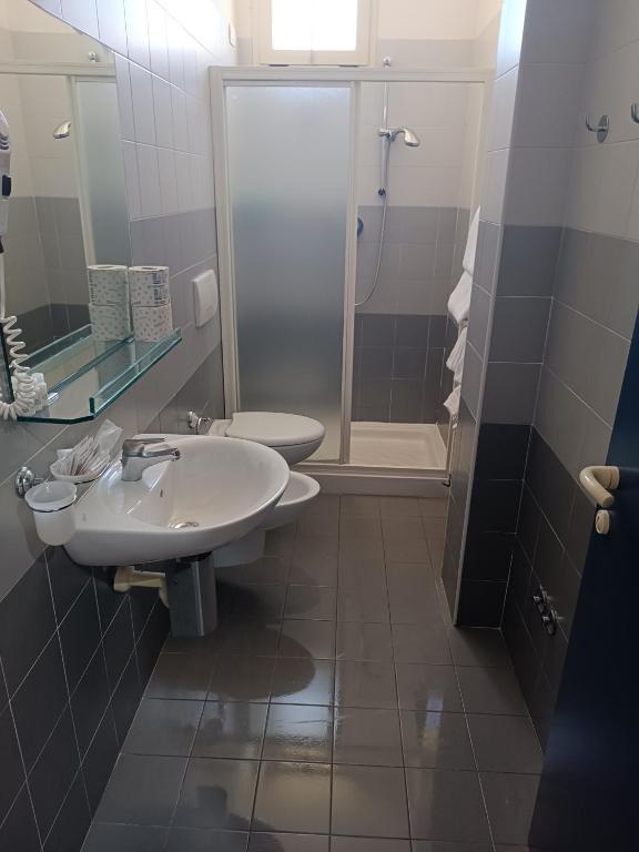 Koupelna v ubytování Hotel Remin Plaza