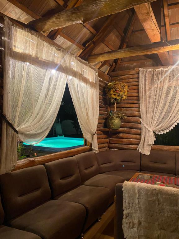 Posezení v ubytování Vip Sadyba Svalyava Apartment