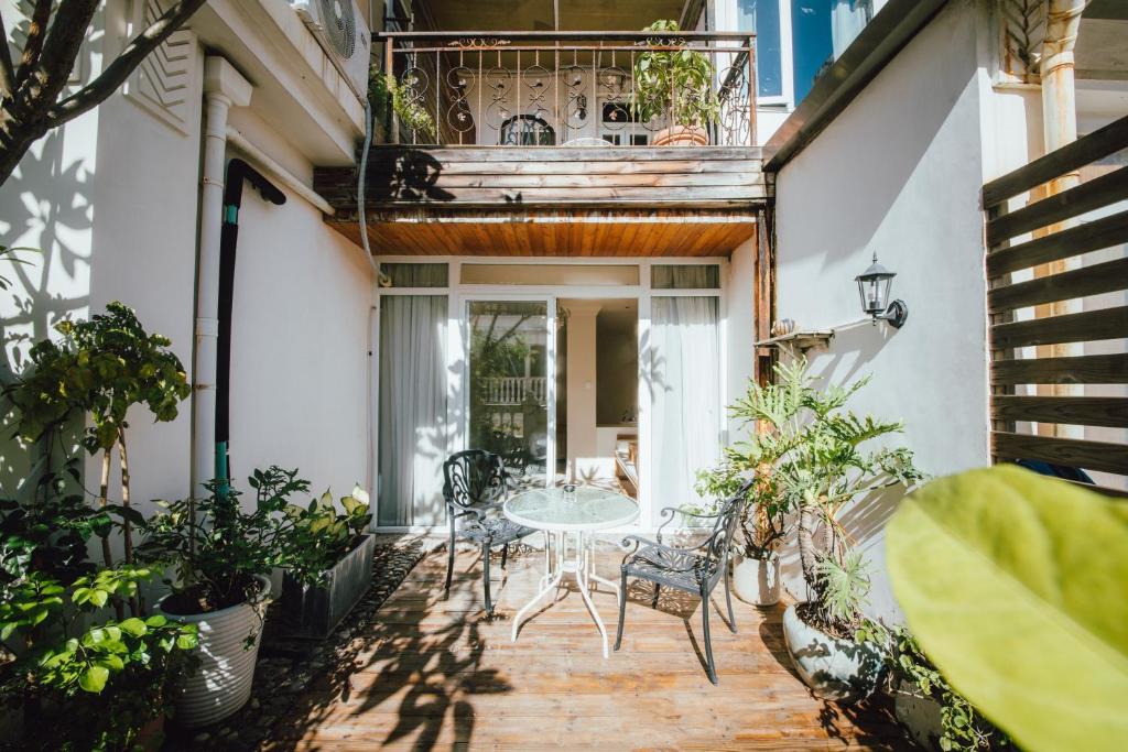 Balkón nebo terasa v ubytování 厦门鼓浪屿湾景酒店