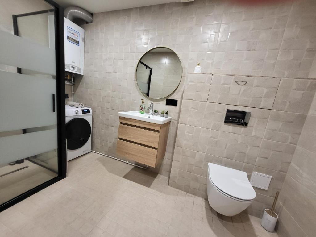 Koupelna v ubytování Nooruse Charm Apartment