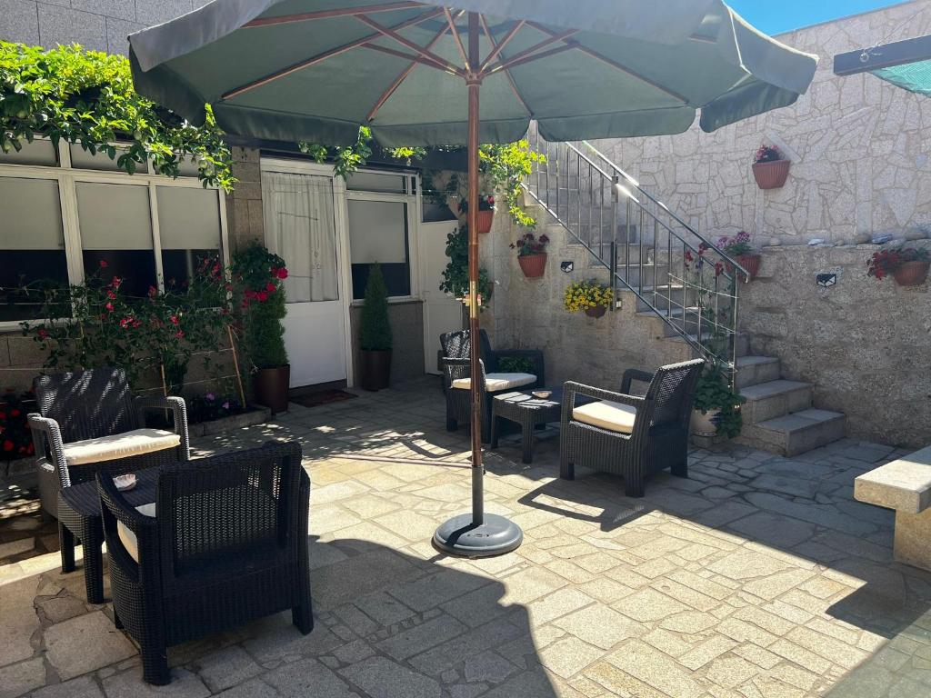 Patio alebo iná vonkajšia časť ubytovania Apartamentos Pacheca