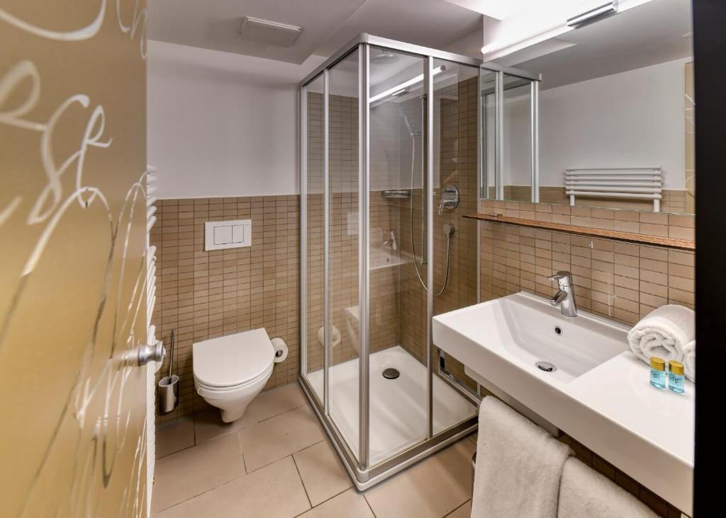 Koupelna v ubytování Boutique Hotel Reiser
