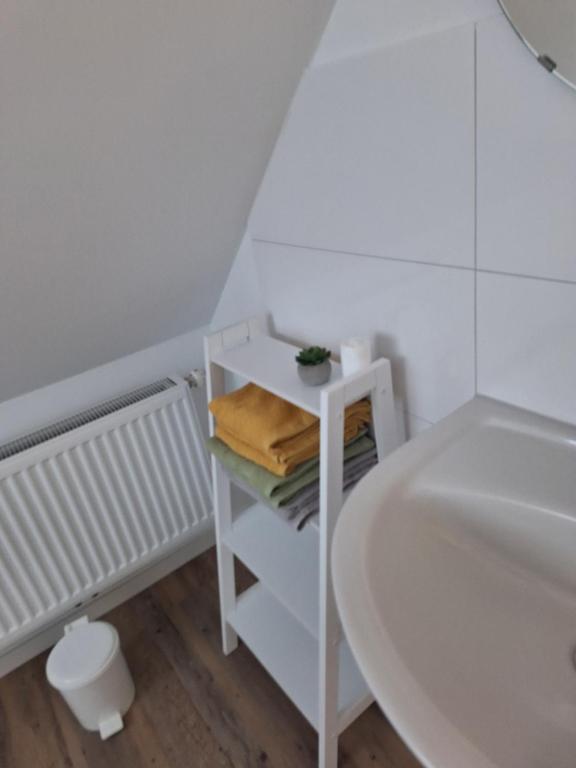 Koupelna v ubytování Fleute