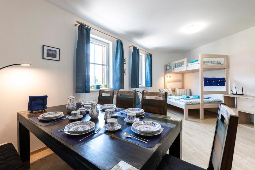 Posezení v ubytování Apartmán "U nás doma" v chatě ALFA Černý Důl