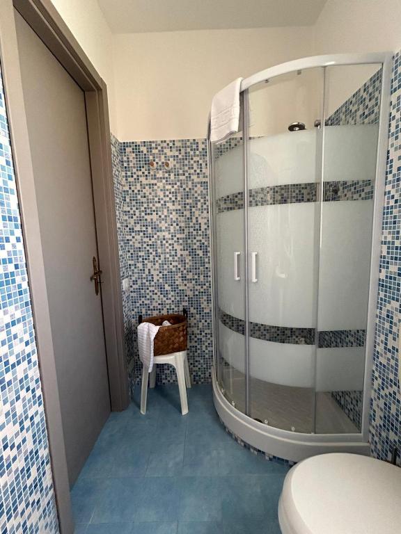 Koupelna v ubytování VitaLenta Rooms