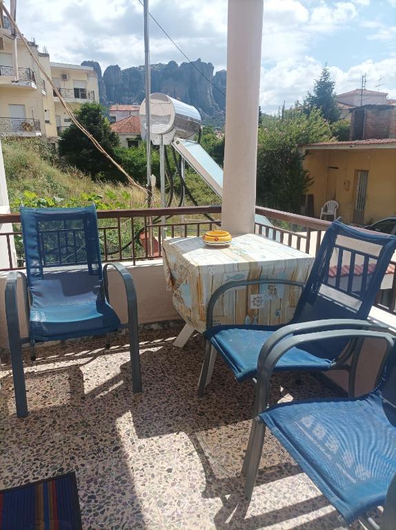 Balkón alebo terasa v ubytovaní Meteora quiet house