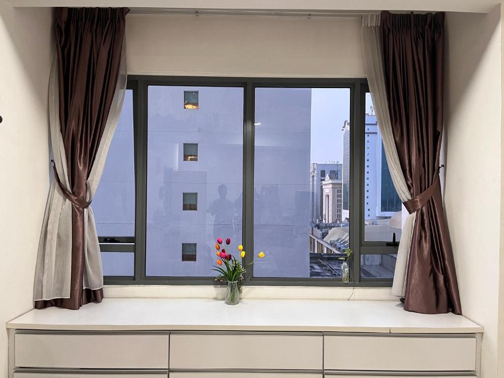 Balkón nebo terasa v ubytování Da Men Studio Service Apartment