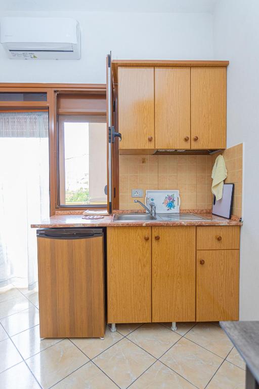Kuchyň nebo kuchyňský kout v ubytování Hotel Olti