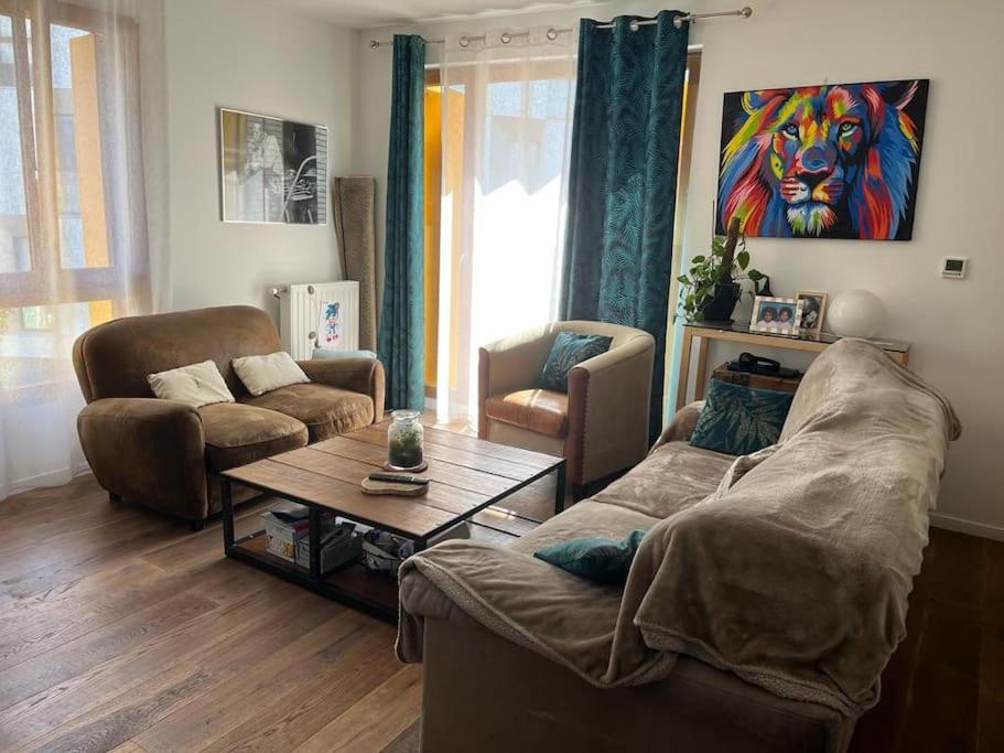 Et opholdsområde på Duplex-pied du village JO paris