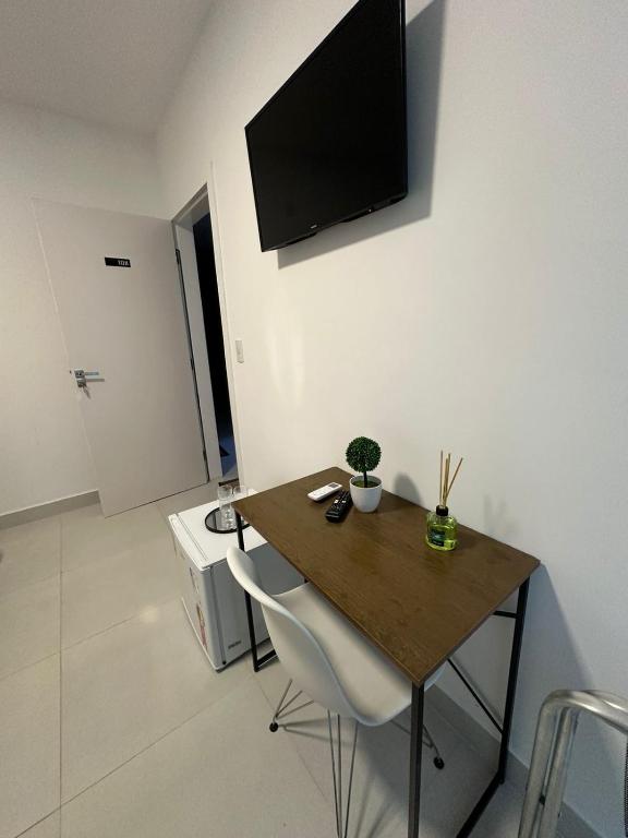 TV a/nebo společenská místnost v ubytování Torre Hotel