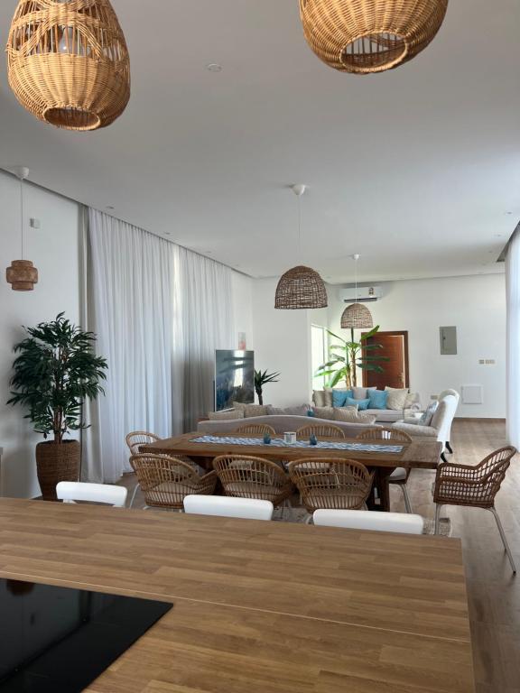 Posezení v ubytování Sea villa sifah