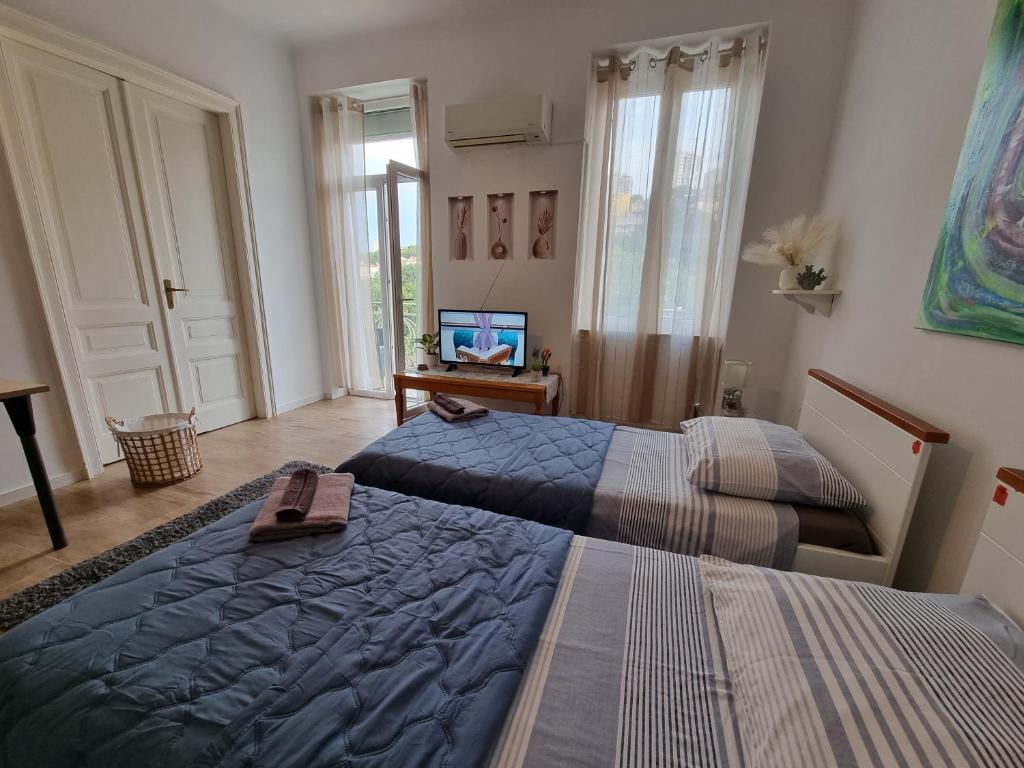 Posteľ alebo postele v izbe v ubytovaní ***Apartment Magic &SummerVibes***