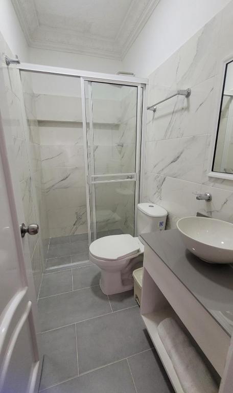Koupelna v ubytování Casa Calina Hotel