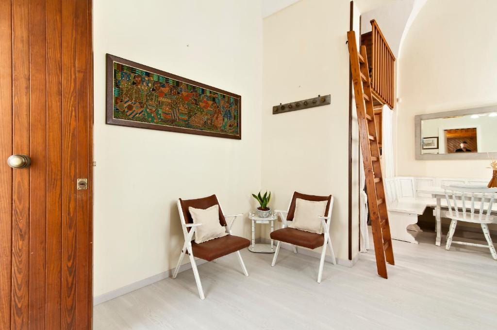 Posezení v ubytování Casetta Rubichi Apartment