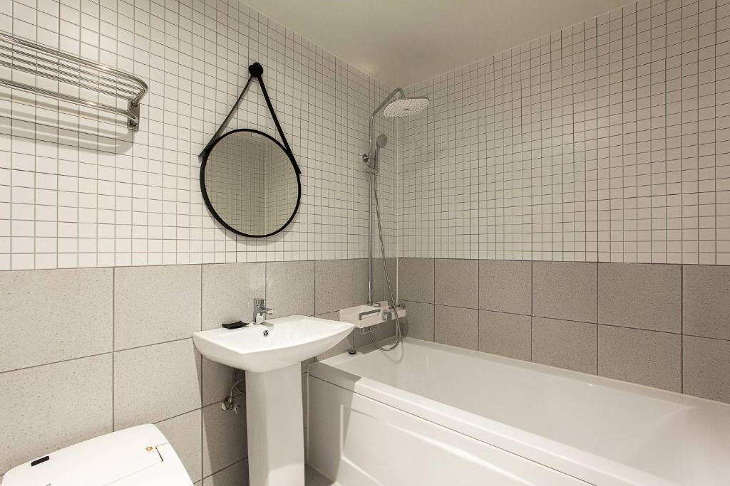 Koupelna v ubytování Grazie Hotel Tanhyeon