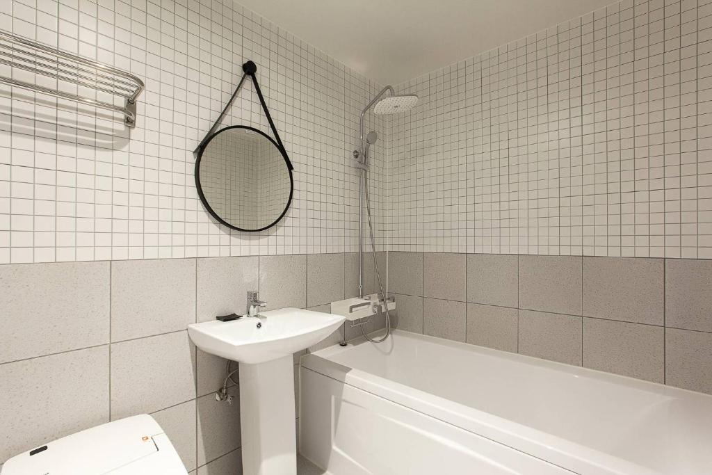 Koupelna v ubytování Grazie Hotel Tanhyeon