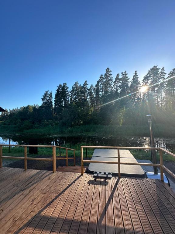 Příroda nedaleko luxury tent