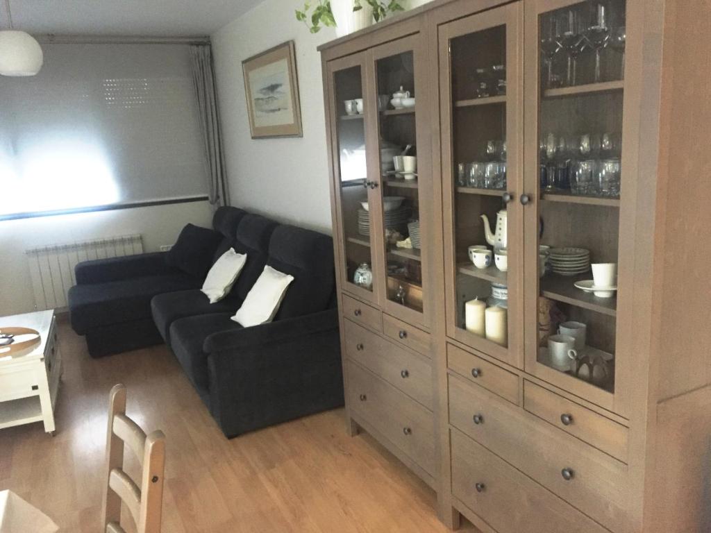 Χώρος καθιστικού στο Apartamentos Mequedo