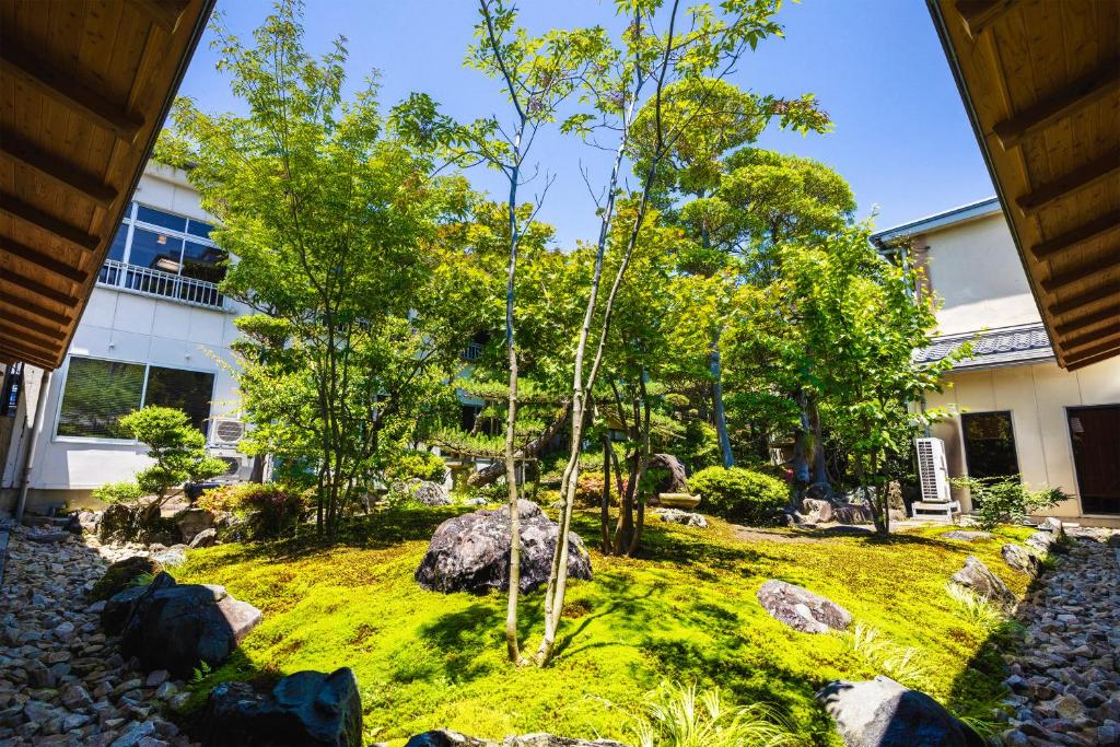 Zahrada ubytování Ryokan Marumo