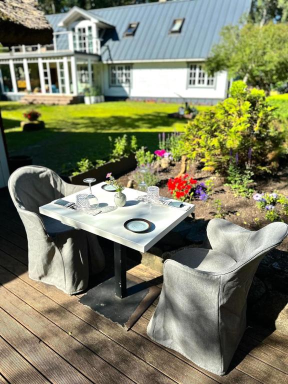 Zahrada ubytování Veskimäe Muhu Island