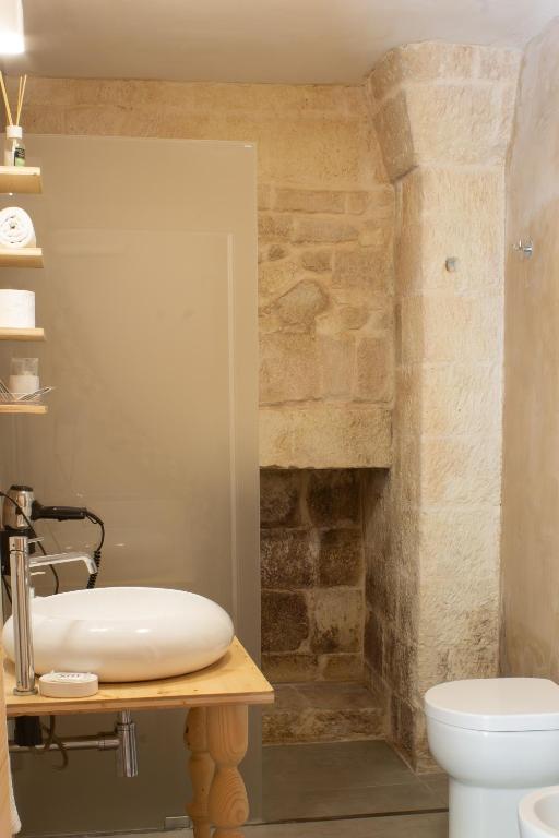 Koupelna v ubytování B&B Kabala