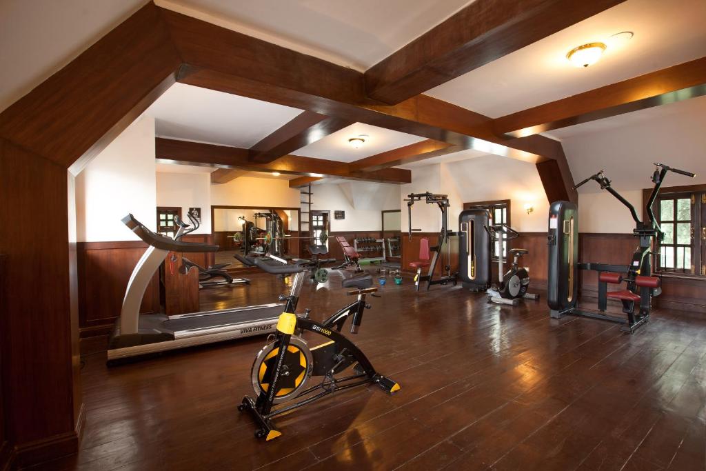 Fitness centrum a/nebo fitness zařízení v ubytování The Himalayan