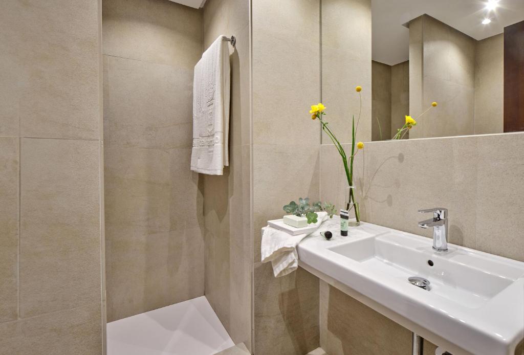 Koupelna v ubytování Hotel Fernando III