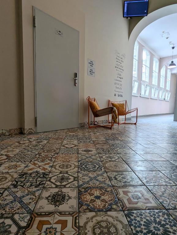 Istumisnurk majutusasutuses RYNEK 30 Hostel