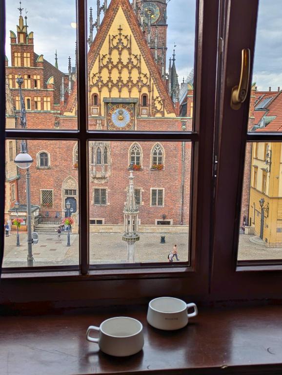 Linna Wrocław üldine vaade või majutusasutusest RYNEK 30 Hostel pildistatud vaade