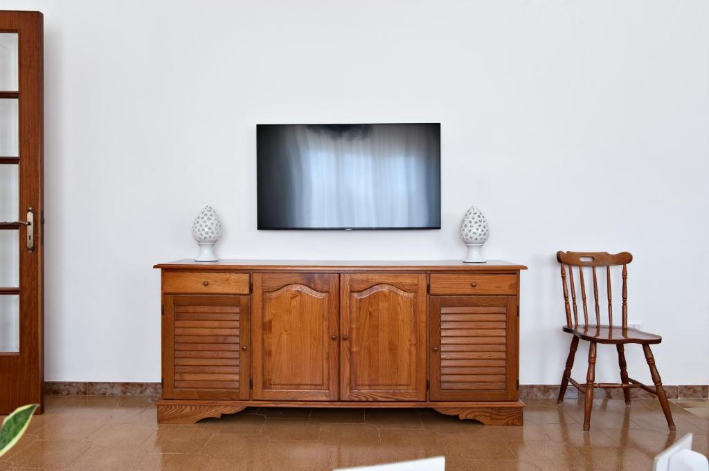 TV a/nebo společenská místnost v ubytování Villa Maroby Rooms & Parking - Lecce Selection