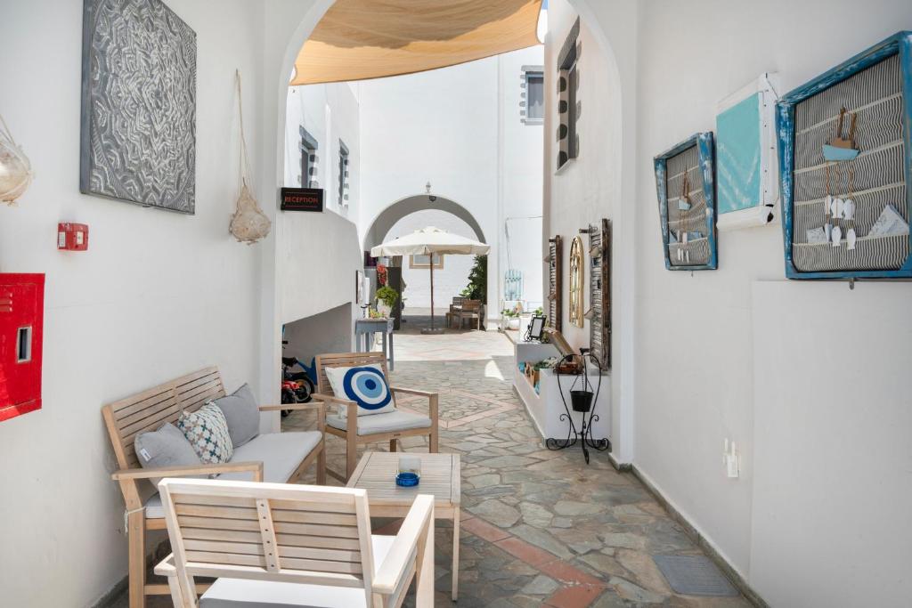 Posezení v ubytování Pico Bello Patmos 22