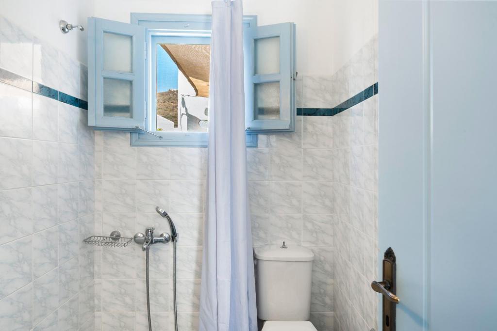 Koupelna v ubytování Pico Bello Patmos 10