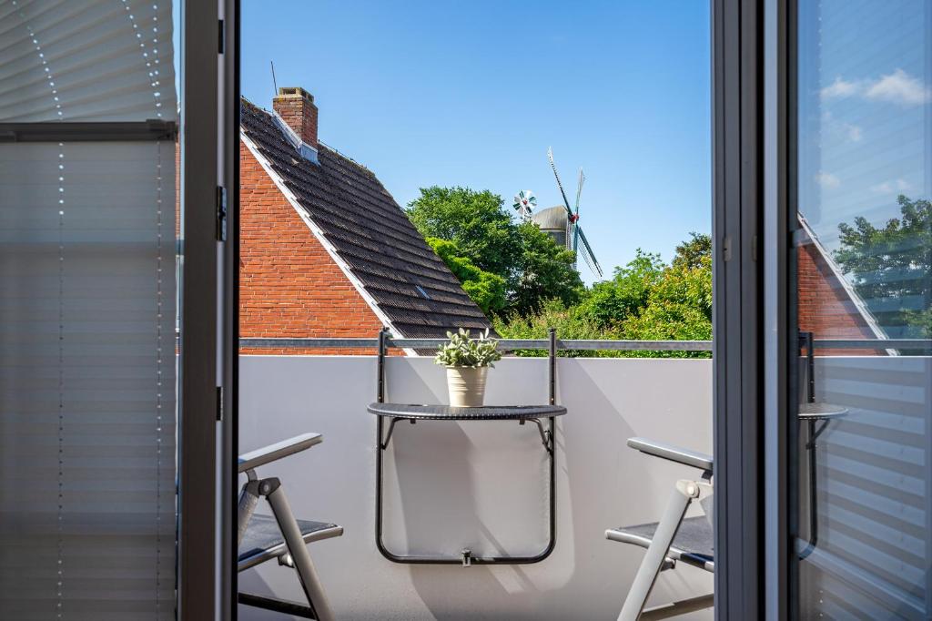 Balkón nebo terasa v ubytování Mühlenblick No 5