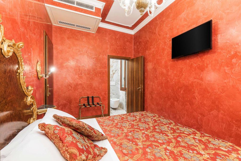 TV a/nebo společenská místnost v ubytování Hotel San Moisè