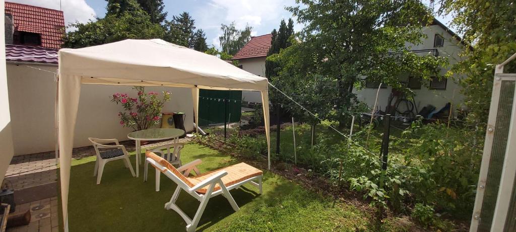 Zahrada ubytování Vidra Apartman- Zamárdi