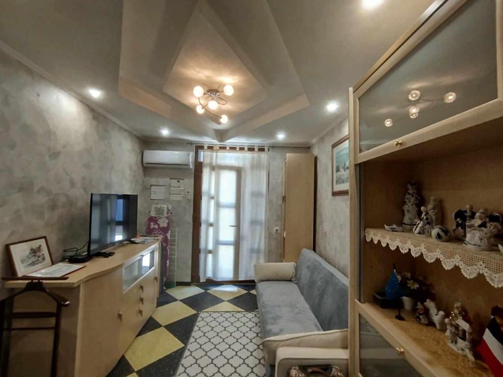 Televízia a/alebo spoločenská miestnosť v ubytovaní Charmant appartement au cœur de Tarascon