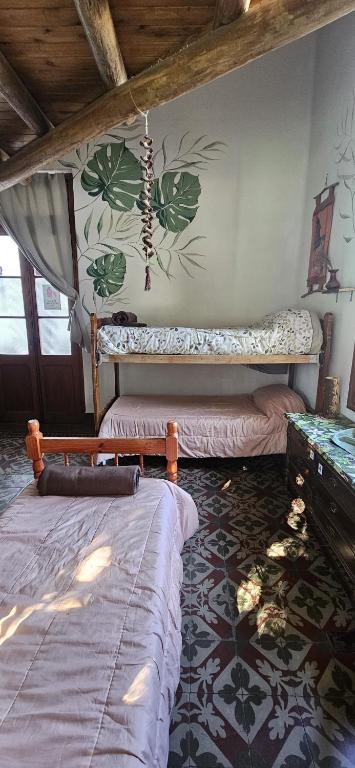 Hunab Ku Hostel - Cama Individual En La Habitación Del Dormitorio