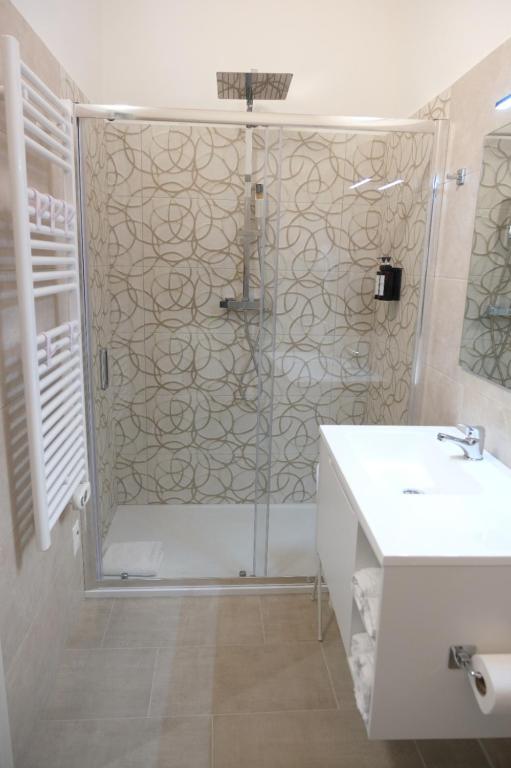 Koupelna v ubytování Salerno Rooms