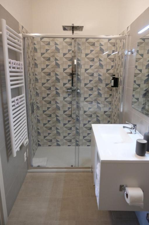Koupelna v ubytování Salerno Rooms