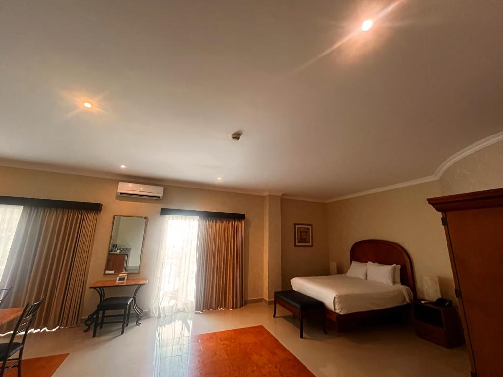 Postel nebo postele na pokoji v ubytování Hotel Palacio Maya
