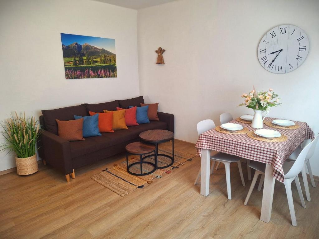 Posezení v ubytování Apartmány Šafran Štrba