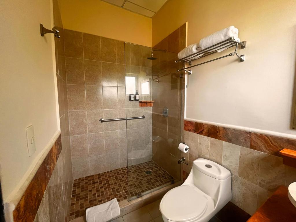 Koupelna v ubytování Hotel Palacio Maya