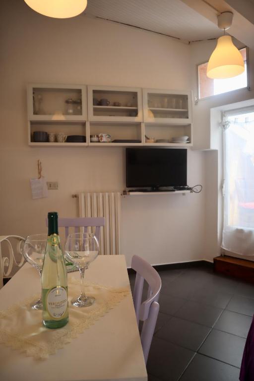 TV a/nebo společenská místnost v ubytování House Al Noce