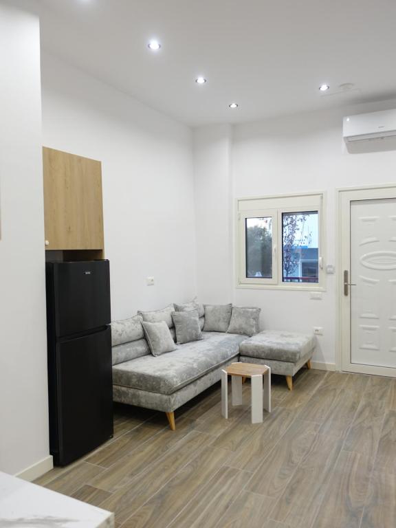 Posezení v ubytování DEJA BLUE Cozy Apartments